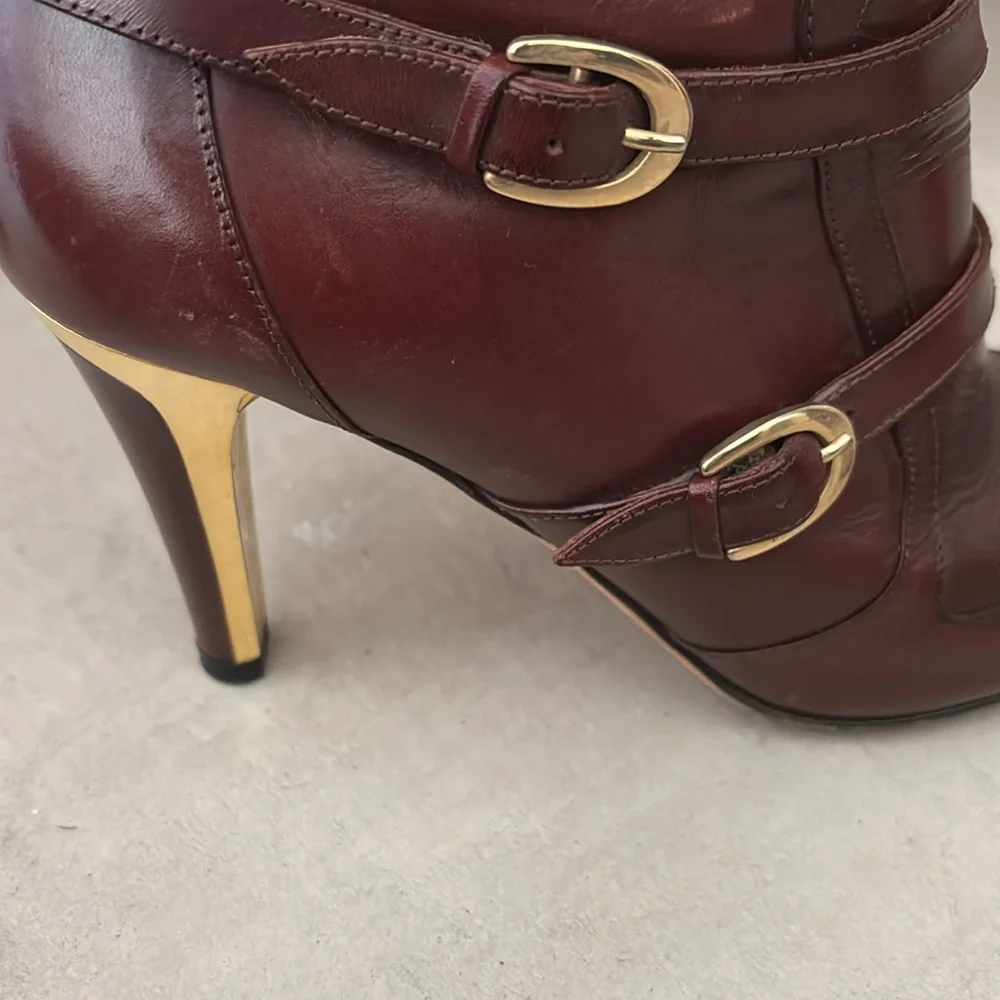 Authentic Jimmy Choo London designer ankle heeled boots